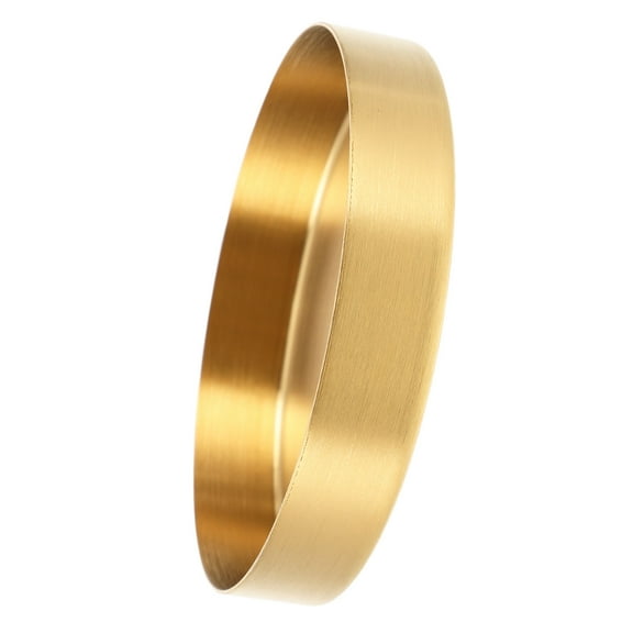 NIAIZEK Golden Stainless Steel Planter Tray for Indoor and Garden Plants Durable Water Drainage Saucer