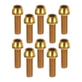 thumbnail image 1 of Ofertas Únicas 10 Pcs Tornillos Cónicos para MTB Bicicleta Stem M6x20mm Tornillos de Cabeza de Casquillo de Acero Color Dorado, 1 of 6