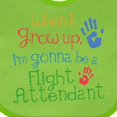thumbnail image 4 of Inktastic Flight Attendant Future Boys or Girls Baby Bib, 4 of 4
