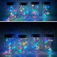thumbnail image 4 of Cynzia Solar Mason Jar Lights Paquete de 6 20 luces LED de cadena con 6 perchas (sin frascos) Linterna de luces de luciérnaga impermeables para bodas al aire libre, patio, jardín, fiesta, decoración n, 4 of 5