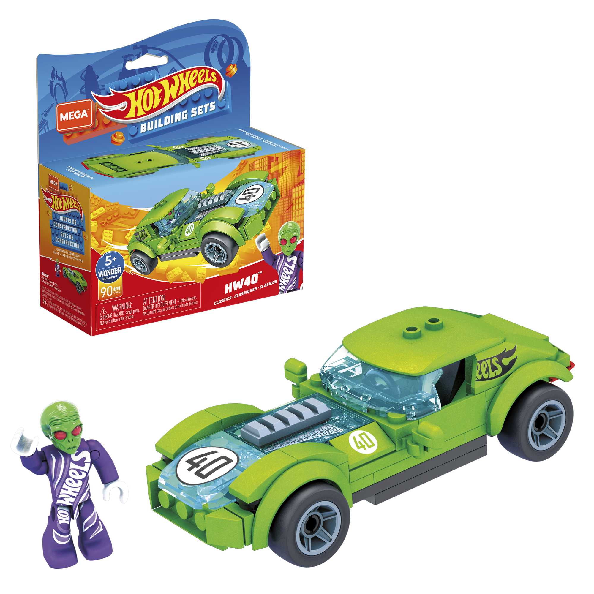 Hot Wheels Mega Construx Bone Shaker Building Set - 118 Pieces With Micro Figure, Ages 5+ - View #7