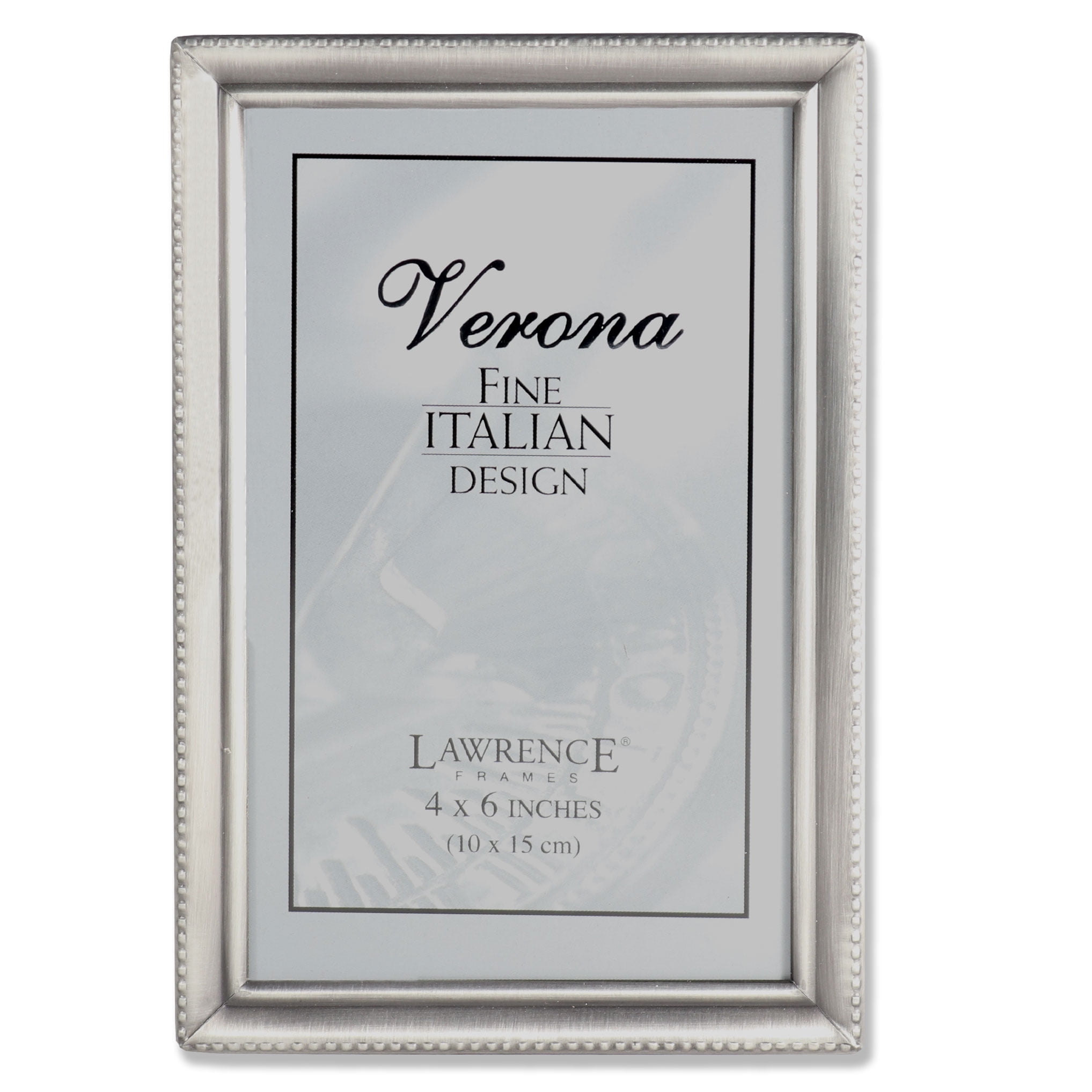 Malden International Designs Concourse Pewter Metal Picture Frame 4X5 Silver 