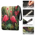 thumbnail image 5 of ALAZA Flamingo Tropical Rainforest Trading Card Binder 4 Pocket Cards Collection Album 400 Folder Holder, 5 of 6