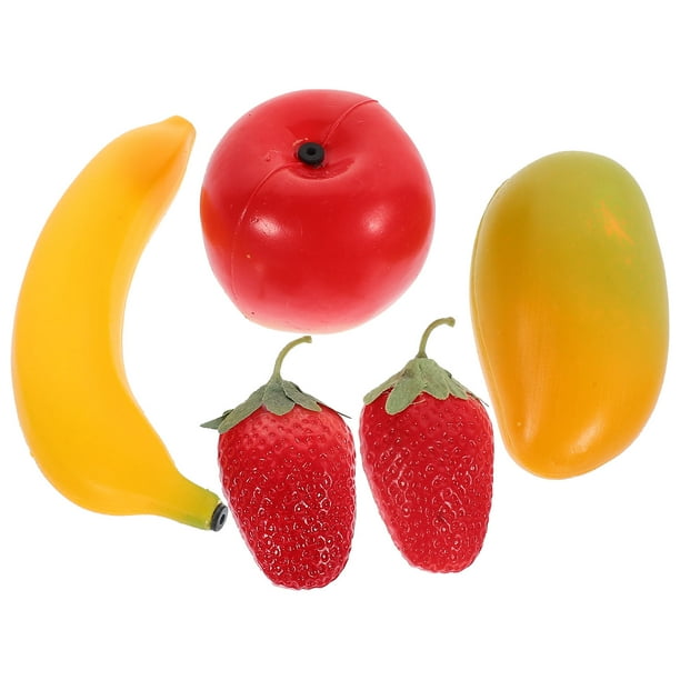 ColoMX 1 conjunto de agitadores de frutas instrumentos musicales educativos tempranos juguetes de fruta simulados