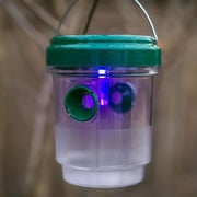 Solar LED Mosquito & Insects Trap - Effective and Reusable Outdoor Trap for Trapping Mosquitos & Insects - Bright UV LED Light