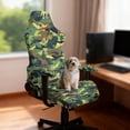 thumbnail image 3 of HUIACONG Camo Dinosaur Gaming Chair Covers 4 Piece Cat Scratch Proof Desk Chairs Covers Slipcover Protectors with Straps and Zipper for Home, Office Decorations, 3 of 8