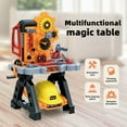 thumbnail image 2 of Bruce&Shark Kids Workbench Construction Toy Tool Set Playset with 48 Pieces including Tools, Accessories, Play Helmet & Play Safety Goggles, for Kids Ages 3 and Up, Multicolor, 2 of 11