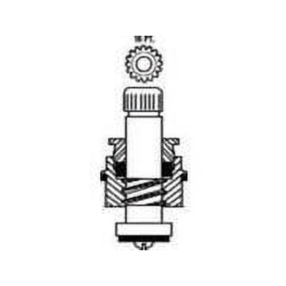 FAUCET STEM COLD FOR CENTRAL BRASS 16 POINT, LEAD FREE per 7 Each