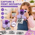 thumbnail image 4 of JoyStone Kids Instant Print Camera, Digital Camera for Kids with 180° Flip Lens, 2.4” Screen, 3 Paper Rolls, Birthday Gift for Kids, Purple, 4 of 12