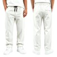 thumbnail image 5 of CONZONE Big Boys School Uniform Pants Straight Leg Flat Front Pants for Boys Drawstring Fall Trousers with Pockets, 5 of 7