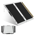 thumbnail image 3 of Pipopa 2.5ft Portable Folding Wheelchair Ramp,Aluminum Threshold Ramp for Home,Doorways,Stairs,800 lbs Capacity, 3 of 7
