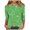 Green, variant on Black Juniors Tops, 3/4 Sleeve Lightweight Button Down Shirt Women, Weekend Polyester Athletic Tops, Women's Three Quarter Sleeve Sequin Print Fashionable Casual T Shirt