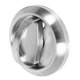 thumbnail image 2 of Flush Ring Concealed Flush Ring Handle for Sliding Doors Silver Stainless Steel Concealed Installation 2Pcs, 2 of 4