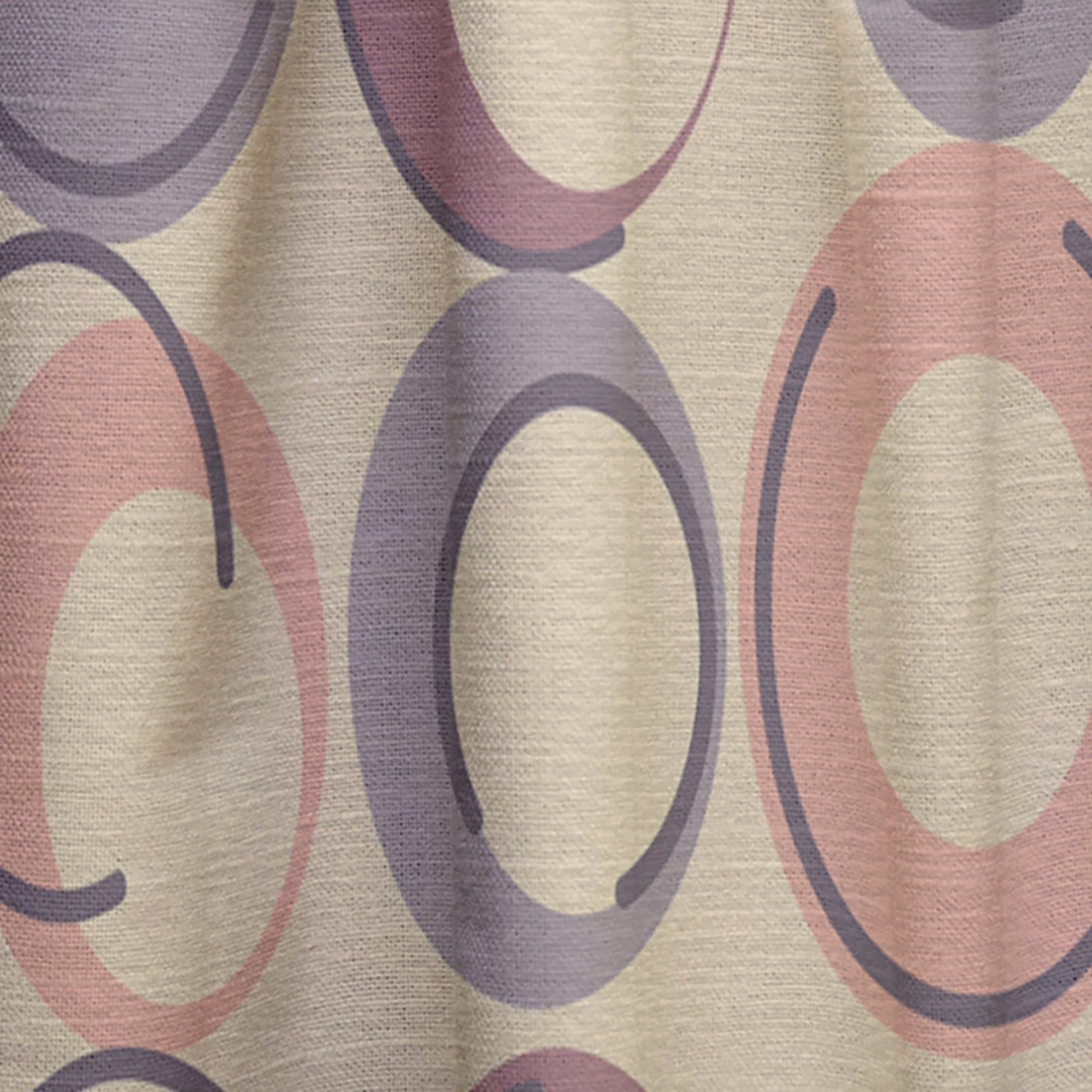 Designart 'Geometric Retro Pattern' Mid-Century Modern Curtain Panel