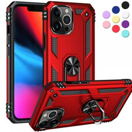 Entronix iPhone 11 Pro Case,iPhone 11 Pro (5.8) Cover Military Grade Shockproof Heavy Duty Protective Phone Case with Kickstand for iPhone 11 Pro Red