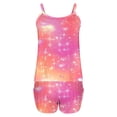 thumbnail image 4 of Rciityk Pinks Valentines Women Cami Pajama Set - Shorts Pajama Sets for Women 2 Piece - Fashion Cute Heart Print Spaghetti Strap Tank Tops and Shorts Lounges Pjs Sets, 4 of 4