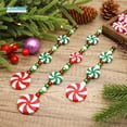 thumbnail image 2 of 6pcs Christmas Candy Cane Lollipop Meteor Stick icicles Pendants Xmas Tree Hanging peppermint swirls Home Decor New Year Navidad, 2 of 5