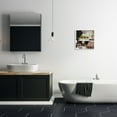 thumbnail image 2 of Beautiful Bathroom Designer Pink Painting Typography Framed Art Print Wall Art, 17x17, 2 of 8