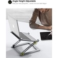 thumbnail image 2 of Soporte Portátil Ajustable para Escritorio, Ángulo Múltiple, MacBook y más 10-17.3"- Gris, 2 of 3