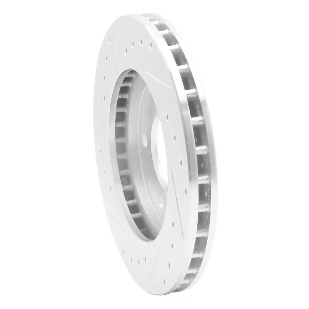 Dynamic Friction Company 631-47019R DFC Brake Rotor - Drilled And Slotted - Silver