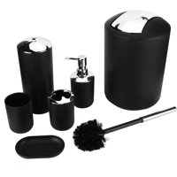LYUMO Bathroom Accessories Set Toothbrush Holder Trash Can Soap Dish Lotion Dispenser