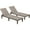 Light Brown, variant on Homall 2 Pieces Patio Lounge Chair Outdoor Adjustable Chaise Lounge Chair, Dark Brown