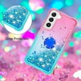thumbnail image 5 of Clear Case for Samsung Galaxy S23+ (Not S23) with Kickstand for Girls Women, Liquid Glitter Sparkle Bling Cute Case Gradient Quicksand Cover for Samsung Galaxy S23 Plus JB Powder Blue, 5 of 14