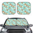 thumbnail image 2 of Qekee Cute Sloth on Floral Tree Foldable Car Sun Shade - 2-Pack, Car Windshield Sunshades, Foldable - Small, 2 of 7