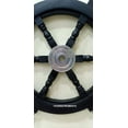 thumbnail image 5 of Nautical Black Pirate Ship's Steering Wooden Wheel Wall Decor 18", 5 of 5