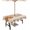 Beige Orange, variant on Outdoor Tablecloth with Umbrella Hole & Zipper, Orange Fall Rectangle Tablecloth 60x84 Inch, Autumn Maple Leaf Botanical Thanksgiving Patio Table Cover Waterproof Table Cloth for Picnic/Party