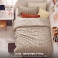 thumbnail image 6 of U by Bedsure Tufted Boho Twin XL Comforter Set, 2 Pieces Farmhouse Shabby Chic Embroidery Khaki Bedding Set, Soft Jacquard Comforter for All Seasons, Twin, 6 of 10