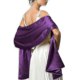 thumbnail image 4 of Bufanda de seda satinada suave adecuada para vestidos, accesorios de mujer, color blanco, 4 of 5