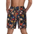 thumbnail image 4 of Goofa Orchids Flowers Printed Men's Swim Trunks Board Shorts Quick Dry Mens Swimming Trunks with Compression Liner,Breathable Fit Hawaii Beach Shorts-Medium, 4 of 9