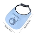 thumbnail image 3 of 1pc Blue Summer Solar Rechargeable Peak Cap, USB Breathable Sport Fan Hat With Cooling Fan, Rotating Fan Head Breathable Mesh for Outdoor Fishing Gardening, 3 of 6