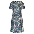 thumbnail image 5 of Eashery Dresses for Womens Mini Dress Loose Womens Dresses Blue XL, 5 of 5