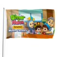 thumbnail image 1 of Fondo de Omar y Hana Bandera impresa con temática, regalo perfecto para fanáticos, amigos y familiares, y adecuada para actividades al aire libre e interiores, decoraciones de fiesta. 60*90CM, 1 of 6