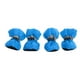 thumbnail image 1 of 4x Botas para perros con protectores reflectantes y cálidos para las patas. Fundas para zapatos de mascotas para correr. 6 Azul 6cmx5cm, 1 of 8