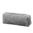 thumbnail image 3 of JeashCHAT Plush Pencil Case, Fluffy Pencil Bag College Pencil Case Makeup Bag Pencil Pouch , Gray, 3 of 4