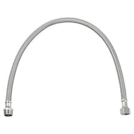 Uxcell 20" Faucet Supply Line Connector, G3/8 Female x G1/2 Male 304 Stainless Steel Water Supply Hose