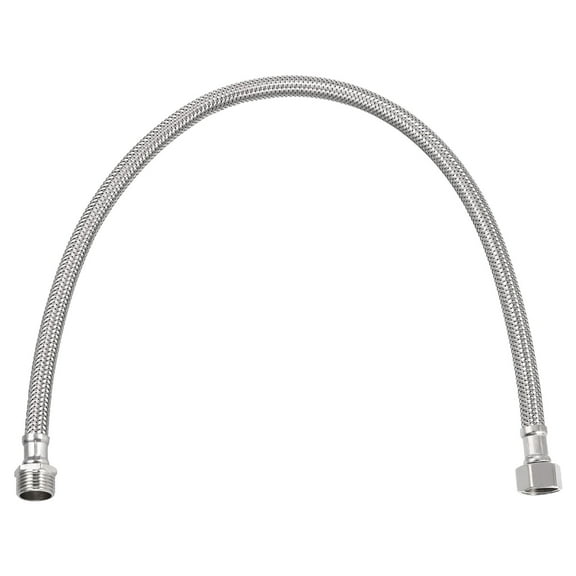 Uxcell 20" Faucet Supply Line Connector, G3/8 Female x G1/2 Male 304 Stainless Steel Water Supply Hose