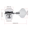 thumbnail image 4 of Set Of 4 Bass Tuning Pegs, 2L2R Zinc Alloy Machine Heads Set Bass String Open Tuners For Bass, 4 of 8