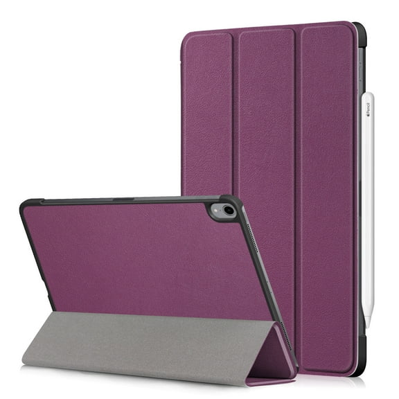 For iPad Pro 11 inch (2018) Case, SuperGuardZ Smart Folio Cover Armor w/ Sleep&Wake Function [Purple]    2 Stylus Pen