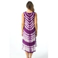 thumbnail image 4 of Riviera Sun Dress Dresses for Women (Purple / White, 3X), 4 of 4