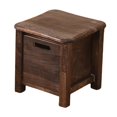 thumbnail image 2 of Taburete de almacenamiento de madera Taburete pequeño para el hogar Decoración Artesanía con forma redondeada 30cmx30cmx30cm, 2 of 9
