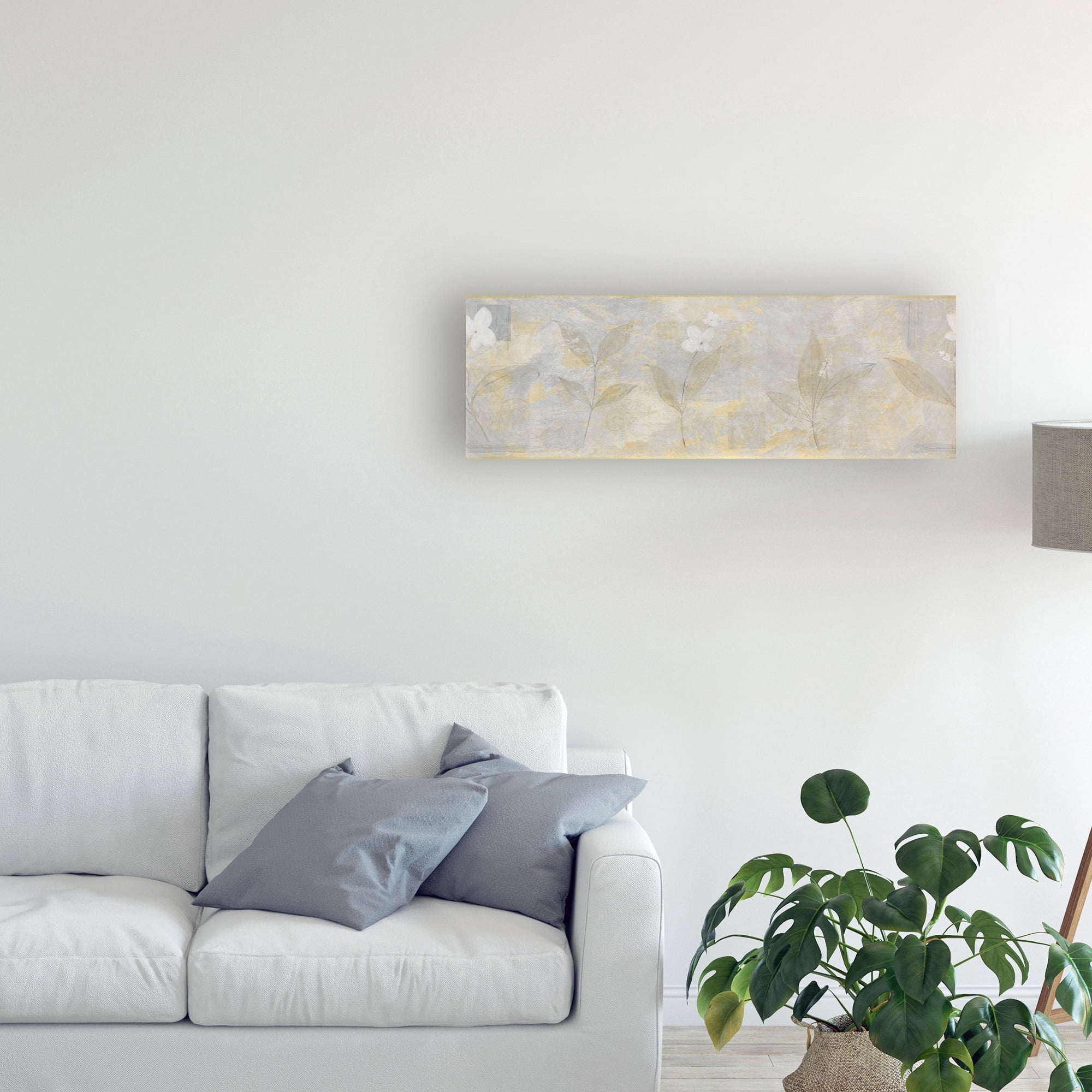 Trademark Fine Art 'White Abstract' Canvas Art by Pablo Esteban