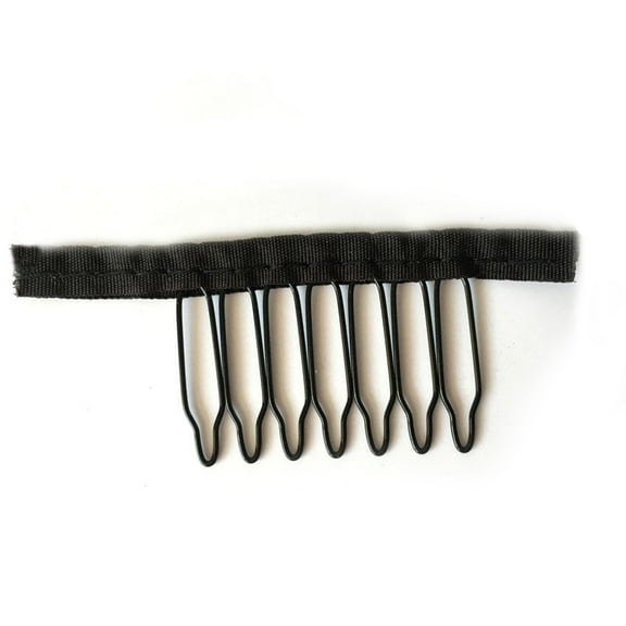 Black Wig Clips with 6 or 7 Steel Tooth for Safety and Convenience 36 Pieces Alloy Headgear