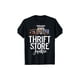 thumbnail image 2 of 1pc Thrift Store Junkie Geometric Pattern T-Shirt - 100% Cotton, Short Sleeve, Regular Fit, Knit Fabric, Machine Washable - Black, 2 of 6