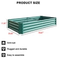 thumbnail image 4 of Raised Rectangle Garden Beds Outdoor, Galvanized Metal Planter Box for Plants, Vegetables, and Flowers, 4 of 8