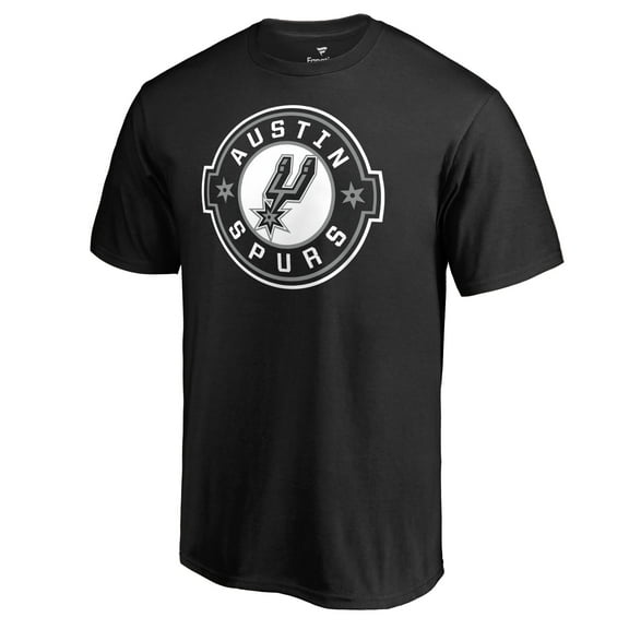 Men's Black Austin Spurs Primary Logo T-Shirt
