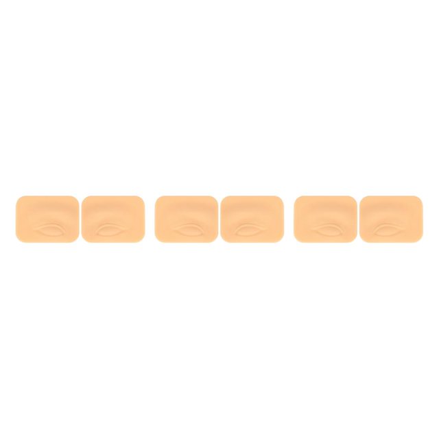 Seitruly Nude Eyelid Practice Skin Eye Eyebrow Microblading Tool Eyelash Aiding Beginner Face Mold Eyeshadow Cosmetic Professionals Type1 NO1